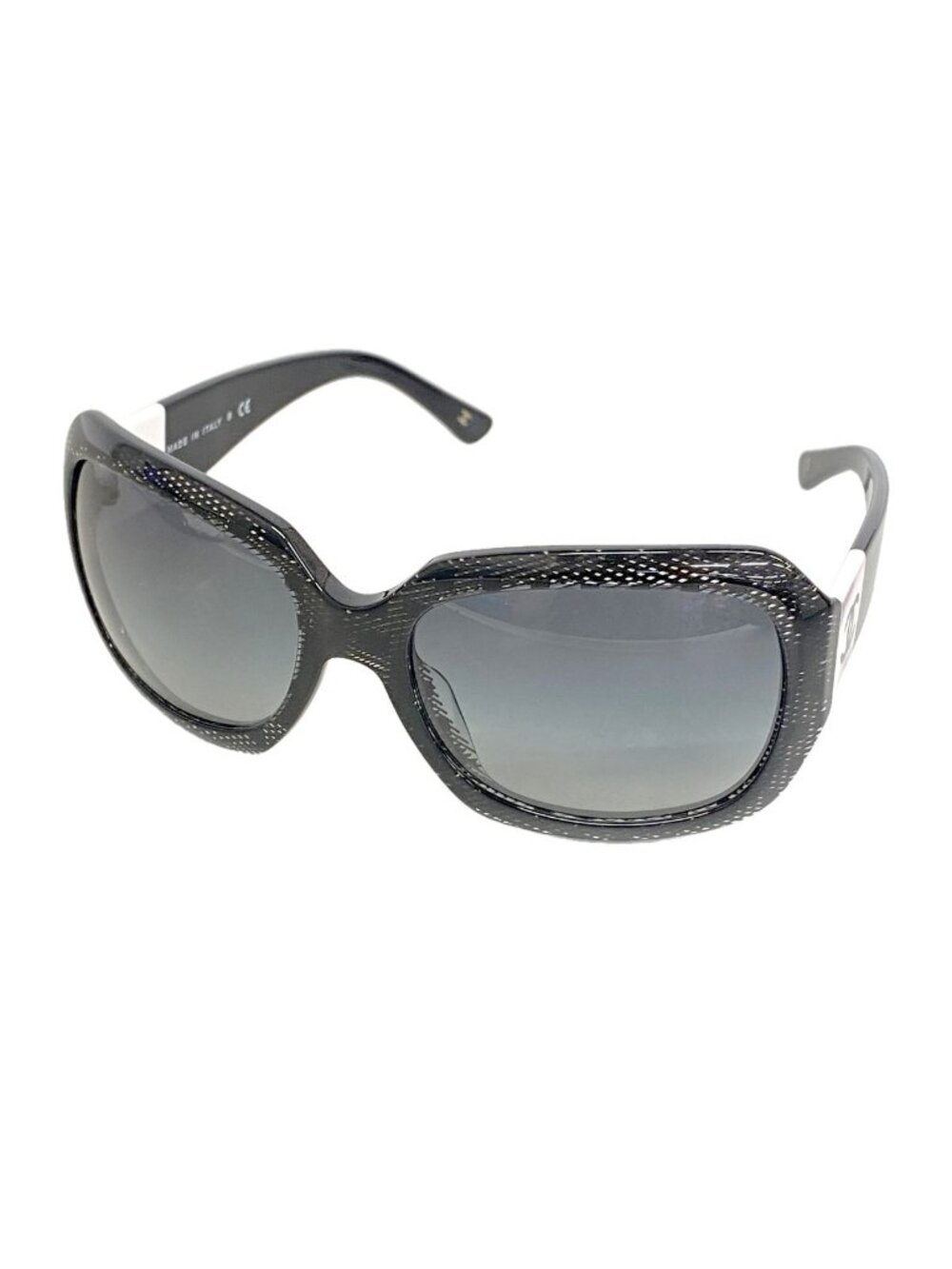 Chanel Sunglasses Acetate Black Silver Eyewear